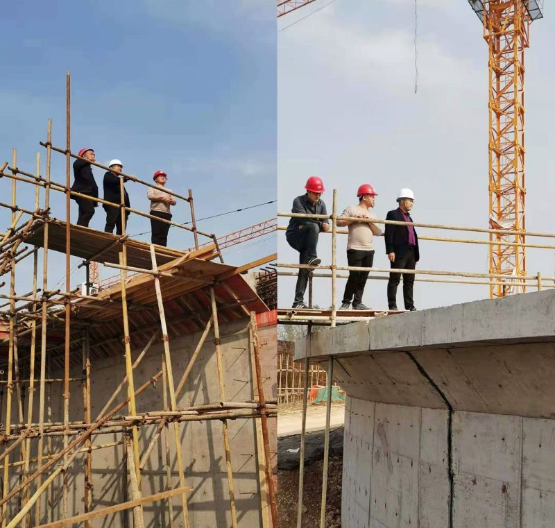 公司領導（dǎo）視察永城市第七汙水處理（lǐ）廠（chǎng）工程進度