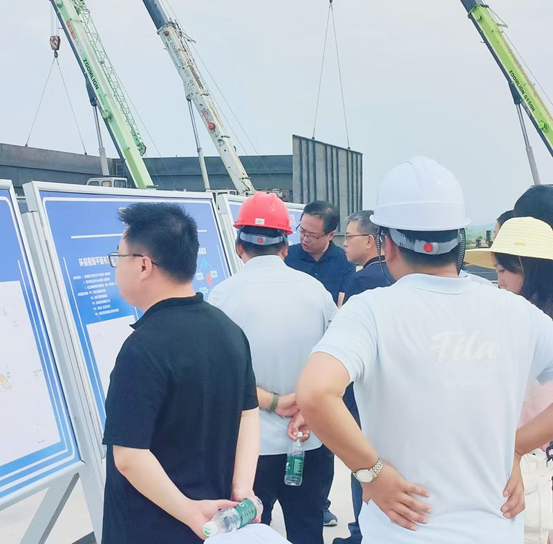 熱烈歡迎（yíng）各領導視察我司承建（jiàn）的南漪湖汙水處理項目（mù）